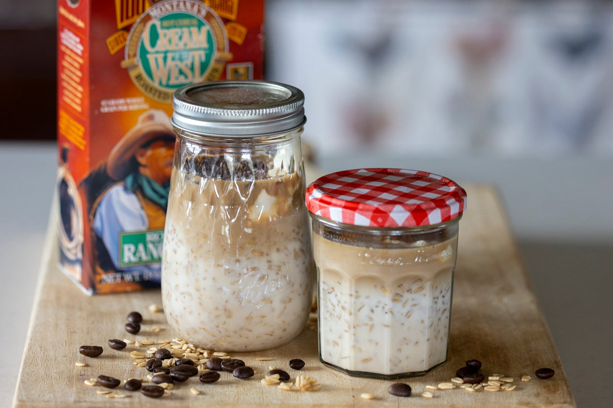 You can have your coffee and eat it too! Make these tasty Cream of the West Roasted Ranch Oat cups up in just a few minutes. In the morning, heat if desired, top and go!