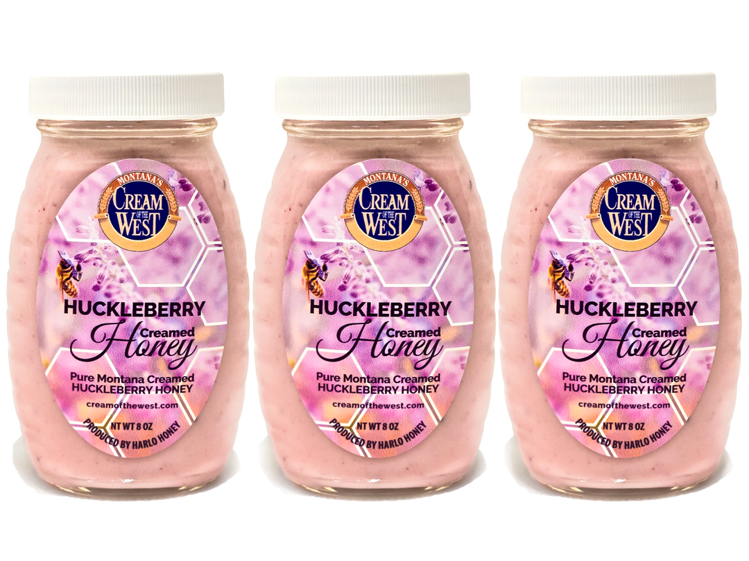 Huckleberry Cream Honey Jars - Deliciously Smooth & Sweet – Cream